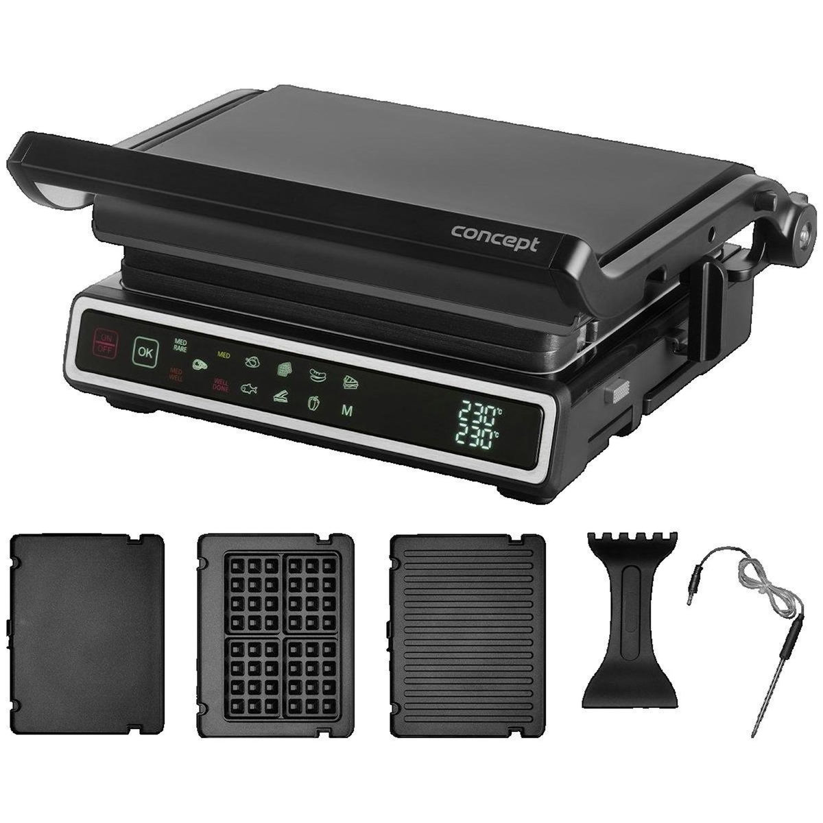 COOK CONCEPT Grill électrique Concept-solution GE3550 Noir
