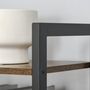 Voir la diapositive 6 : HOMCOM Étagère bibliothèque style industriel H154 cm 5 étagères acier noir panneaux particules aspect bois vieilli