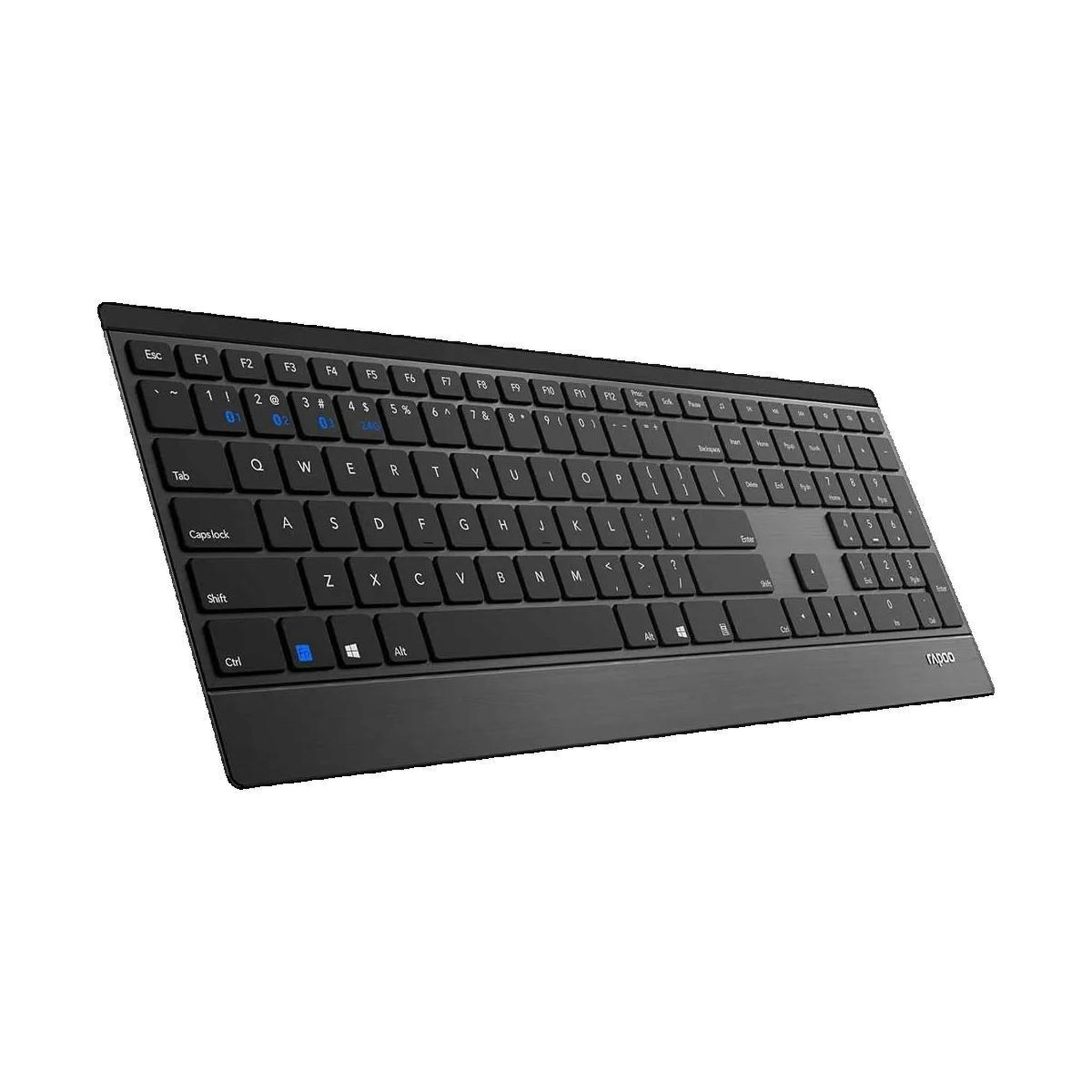 Voir la diapositive 3 : RAPOO Clavier Rapoo Élégant Bluetooth avec pavé numérique