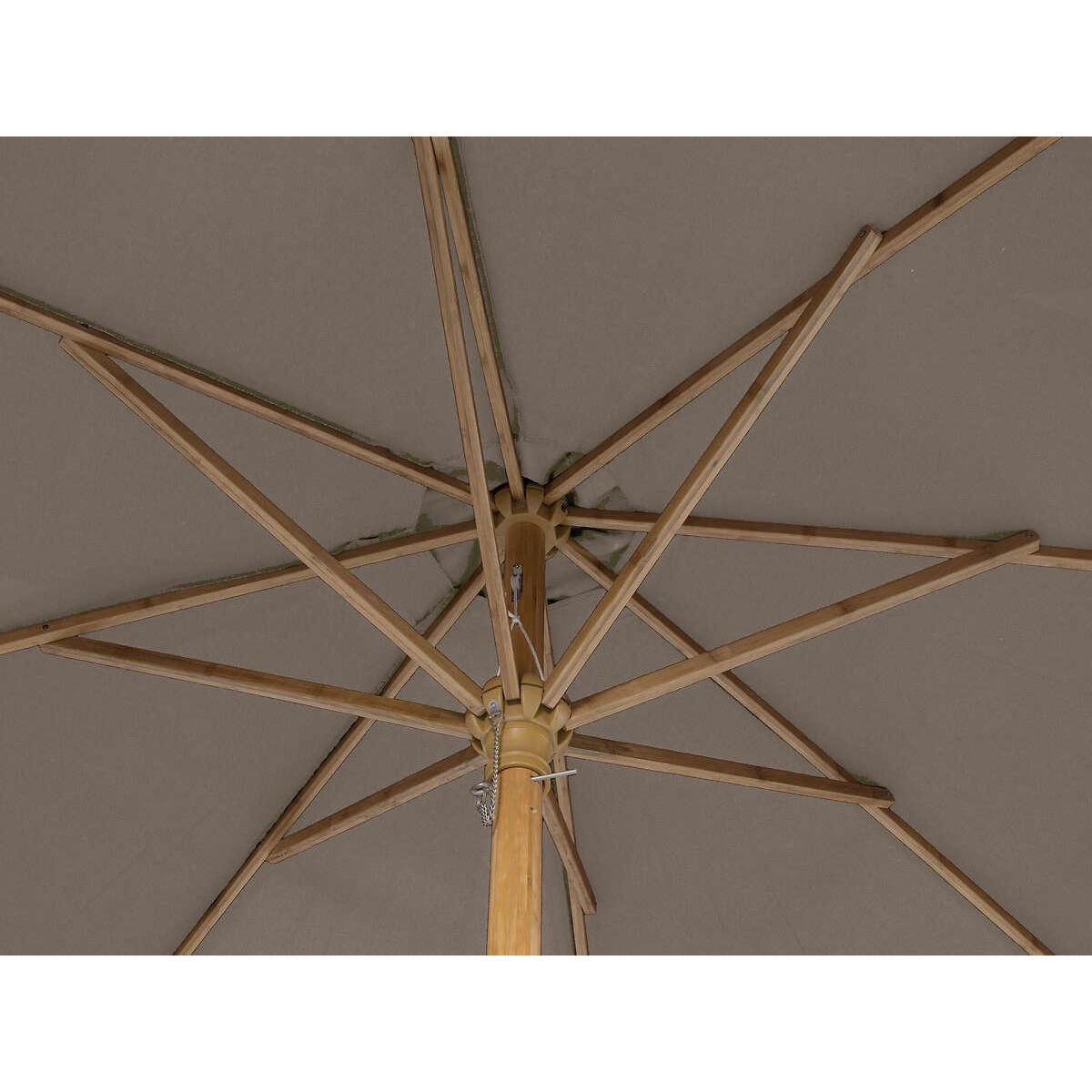 HESPERIDE Parasol droit rond Tinaei Taupe - 3 m - Hespéride