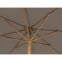 Voir la diapositive 2 : HESPERIDE Parasol droit rond Tinaei Taupe - 3 m - Hespéride