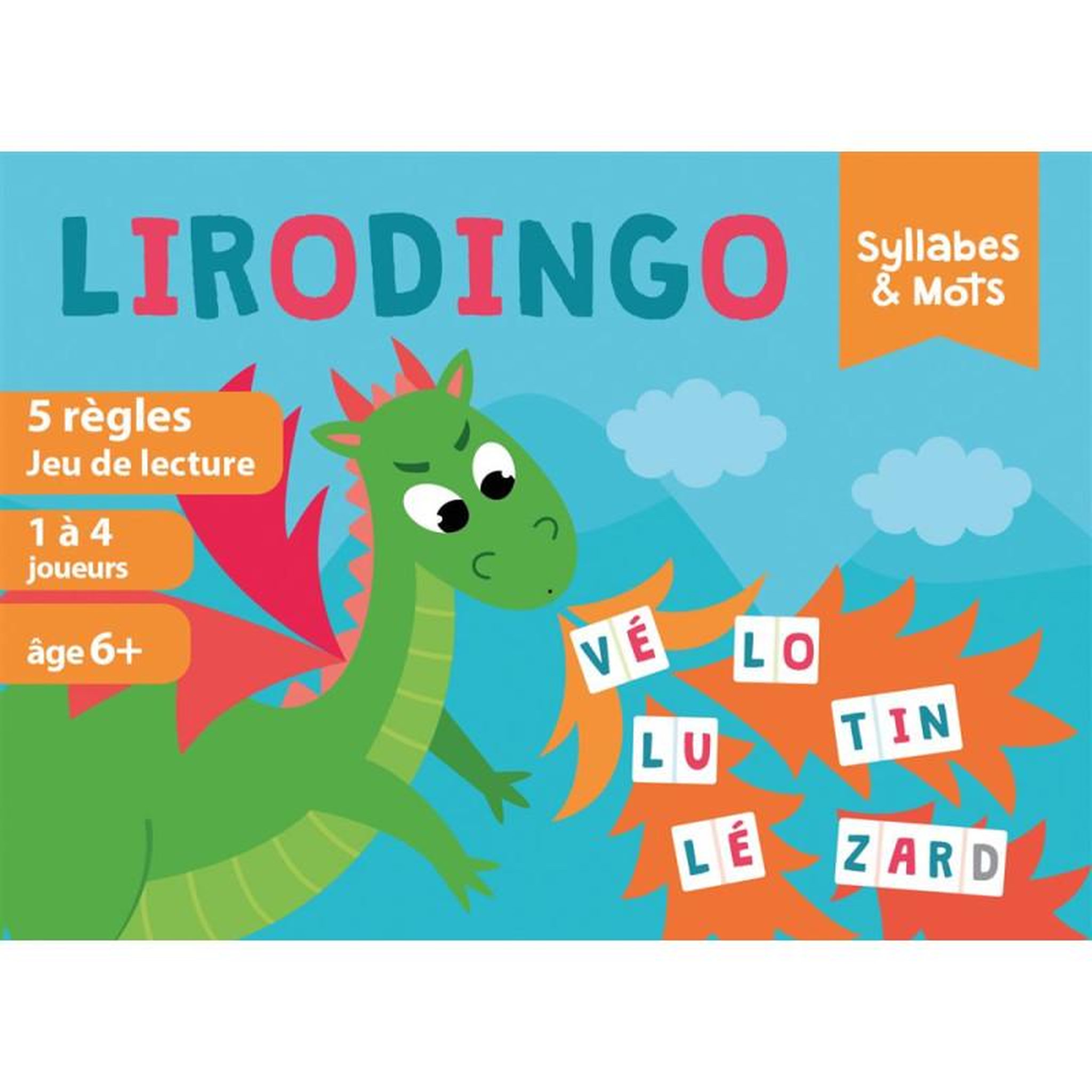 Asmodee Jeu d'ambiance Asmodee LiroDingo Syllabes et Mots