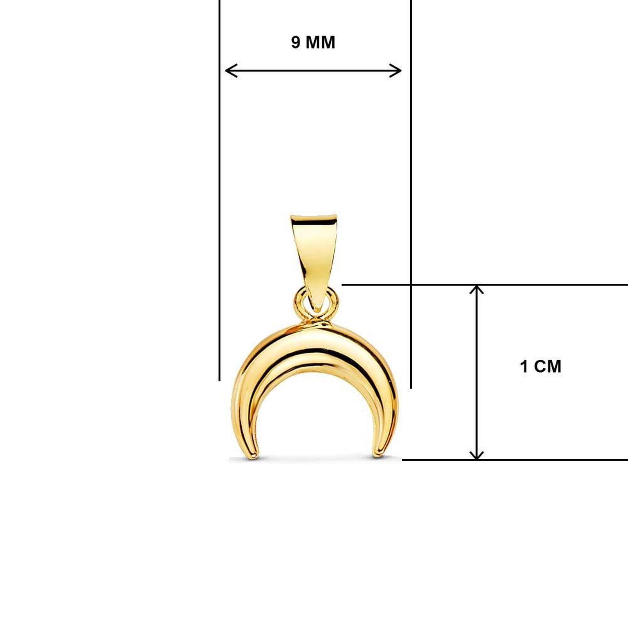 Voir la diapositive 3 : L'ATELIER D'AZUR Collier - Pendentif Or 18 Carats 750/000 Jaune  - Corne - Chaine Dorée