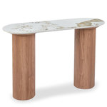 Paris Prix Console Effet Marbre  Agnes  120cm Blanc