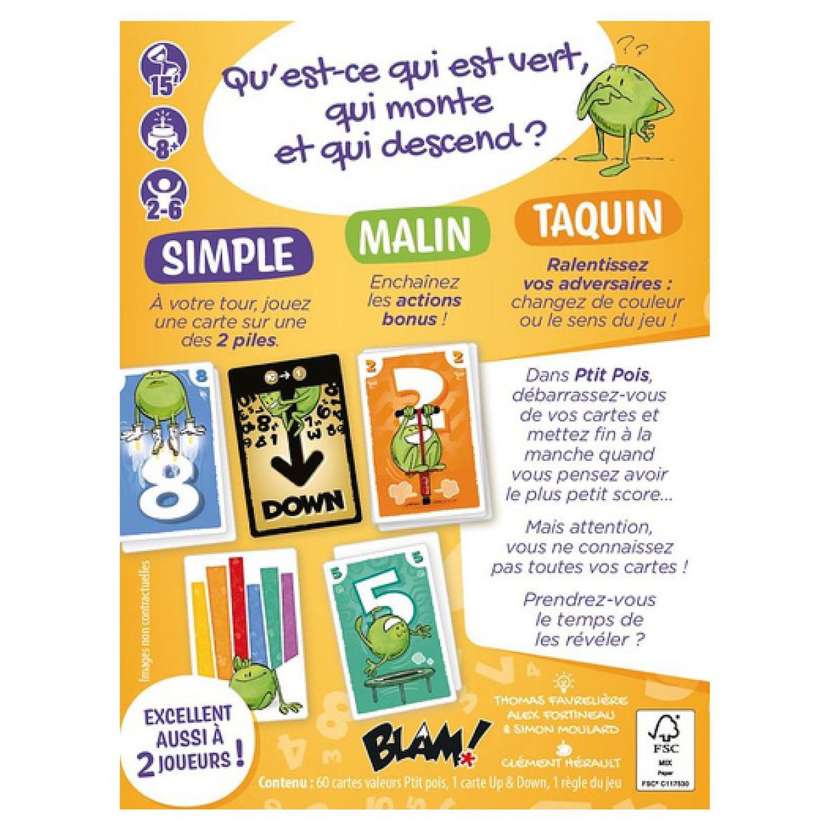 Blackrock Editions PTIT POIS 15 min Jeu de cartes