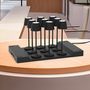 Voir la diapositive 2 : Lumisky 9 lampes avec plateau de chargement EMILY Noir Aluminium H25CM