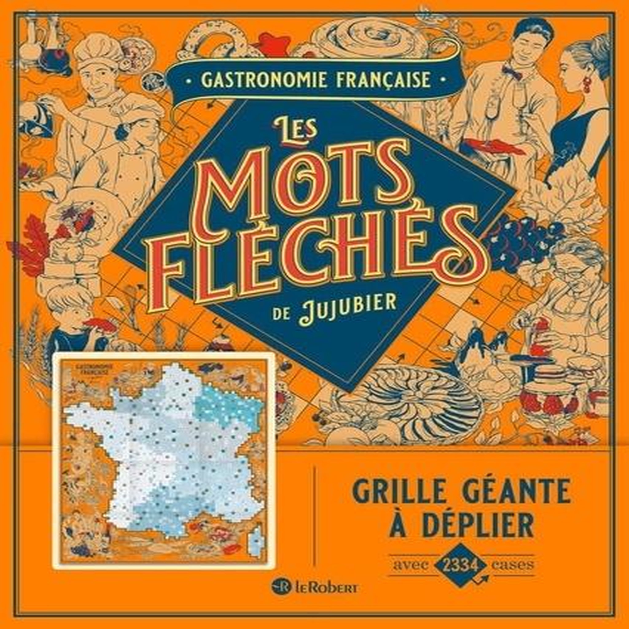 GASTRONOMIE FRANCAISE. GRILLE GEANTE A DEPLIER AVEC 2334 CASES, Jujubier