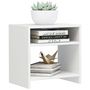 Voir la diapositive 3 : VIDAXL Table de chevet Blanc brillant 40x30x40 cm bois d'ingenierie