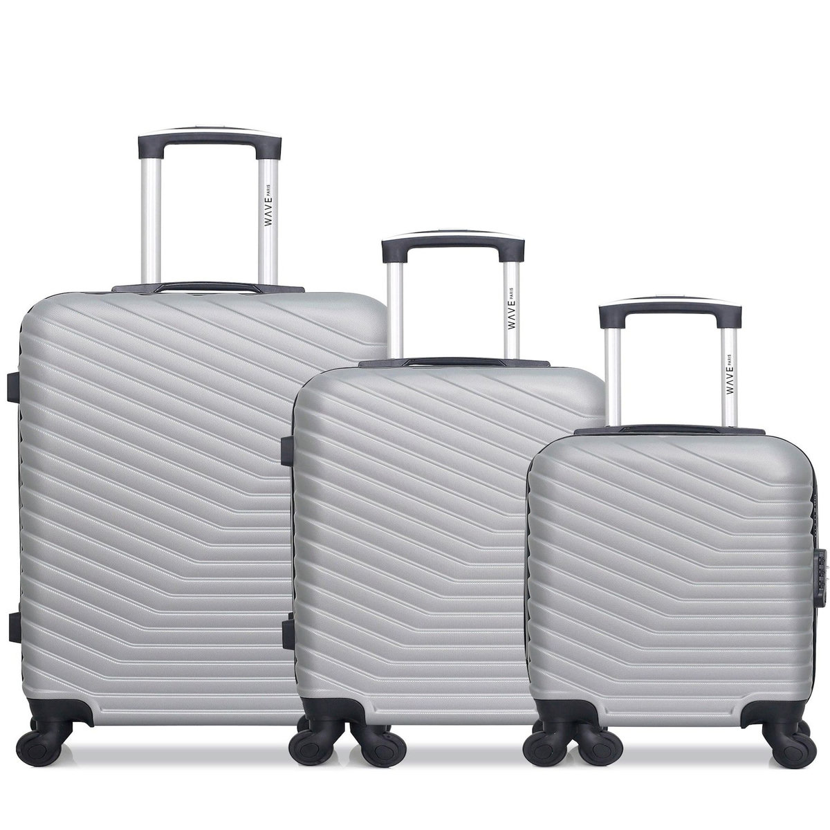 WAVE PARIS WAVE PARIS - Lot de 3 - Valise Weekend, valise cabine et valise cabine XXS LENA