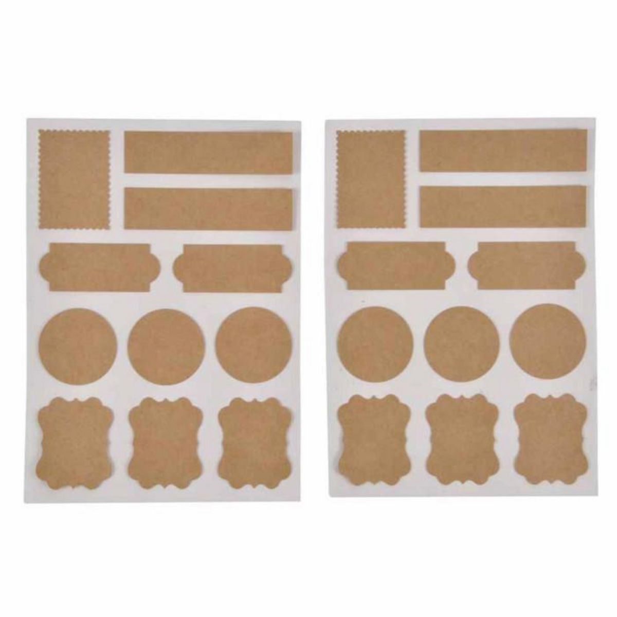 Paris Prix Lot de 22 Stickers  Craft  13x18cm Naturel