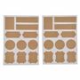 Voir la diapositive 1 : Paris Prix Lot de 22 Stickers  Craft  13x18cm Naturel