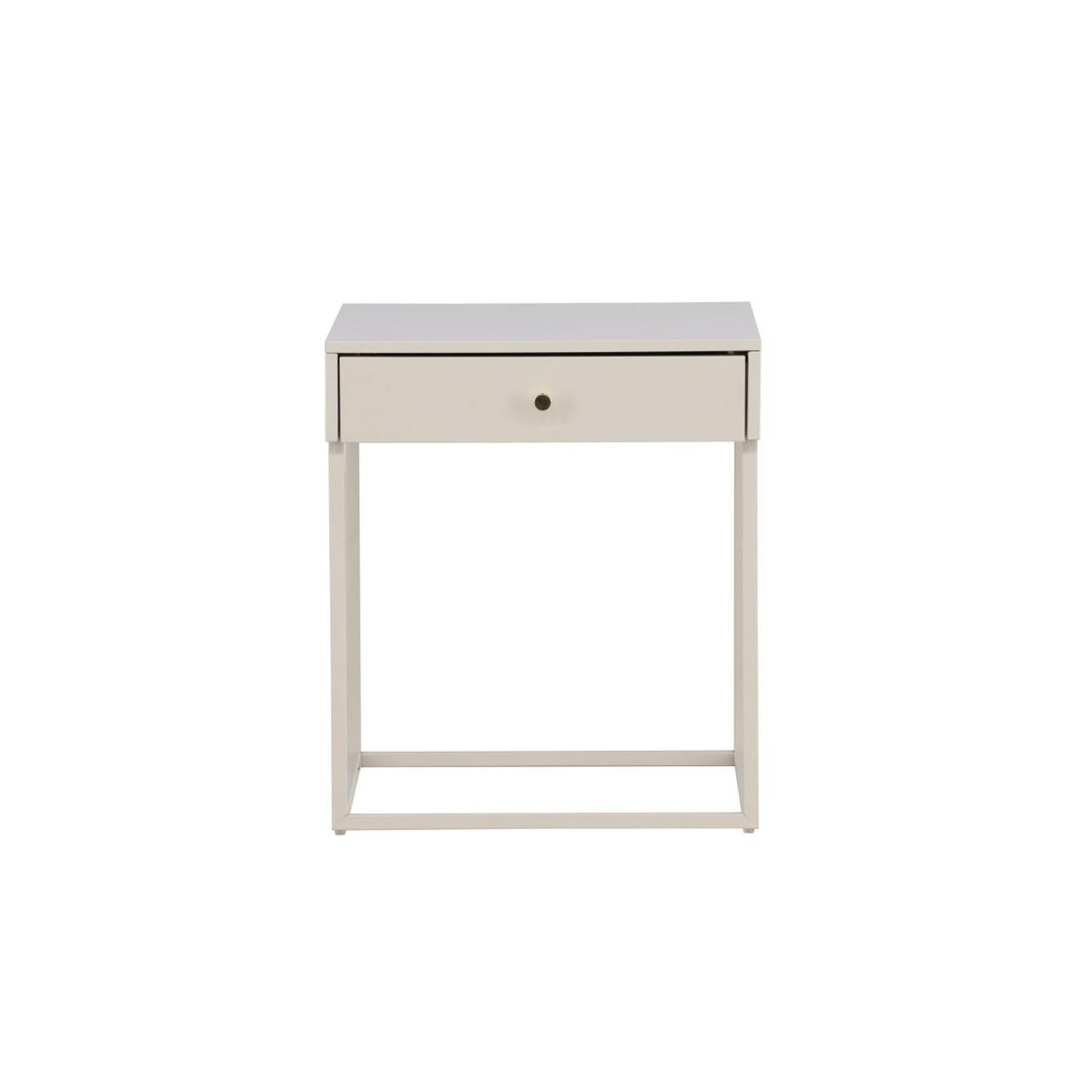 Voir la diapositive 2 : Paris Prix Table de chevet avec tiroir  bakal  50cm beige