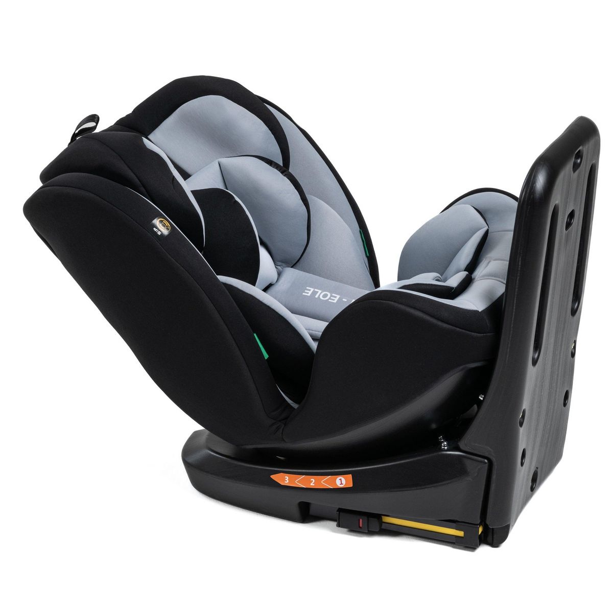 BEBELISSIMO BEBELISSIMO - Siège auto Isofix - pivotant 360 ° - groupe 0+/1/2/3 - (0-36kg) - i-EOLE - gris/noir