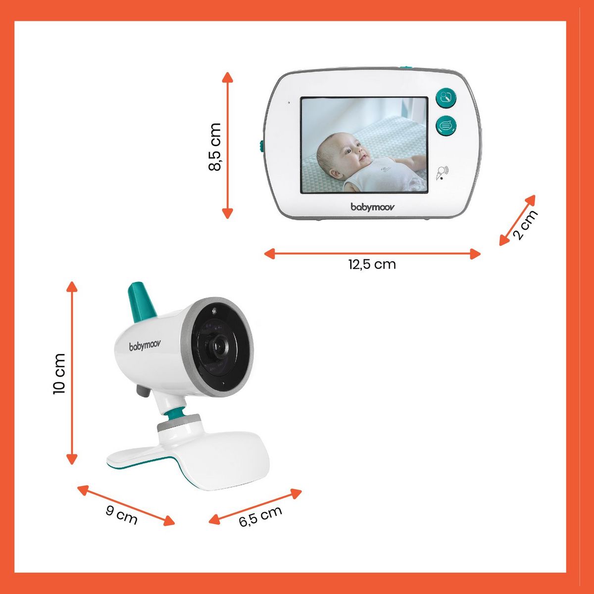 BABYMOOV Babyphone vidéo à écran tactile Yoo Feel - Blanc