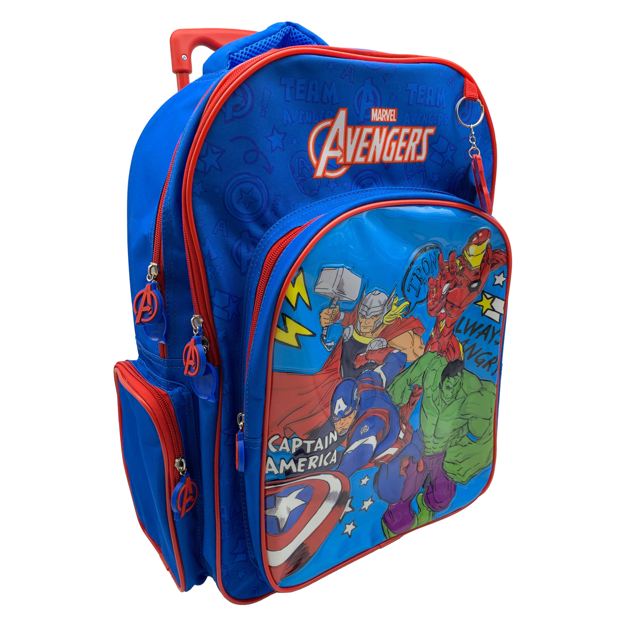 Voir la diapositive 3 : MARVEL Sac à dos à roulettes polyester bleu AVENGERS MARVEL