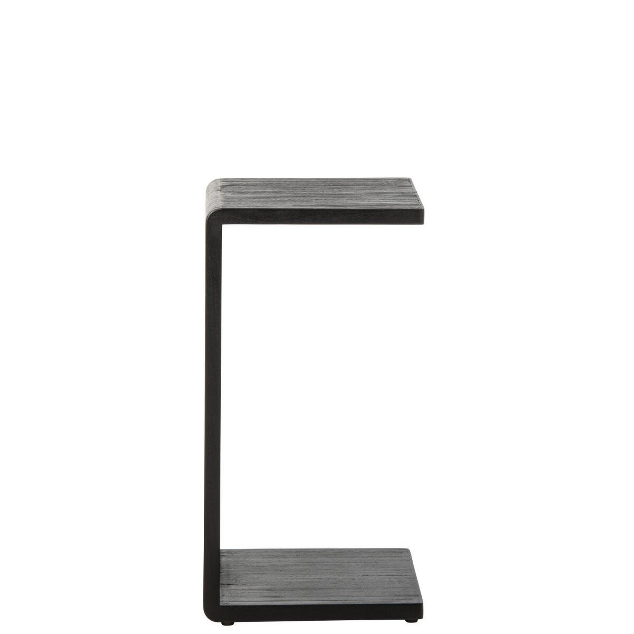 Voir la diapositive 3 : J-LINE Table d'appoint en bois  lars  65cm noir