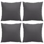 Voir la diapositive 4 : VIDAXL Coussins de canape 4 pcs anthracite 40x40 cm tissu