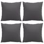 Voir la diapositive 4 : VIDAXL Coussins de canape 4 pcs anthracite 40x40 cm tissu