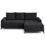 Voir la diapositive 1 : LISA DESIGN Rimini - canapé d'angle droit 4 places convertible avec coffre en tissu texturé