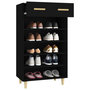 Voir la diapositive 5 : VIDAXL Armoire a chaussures Noir 60x35x105 cm Bois d'ingenierie