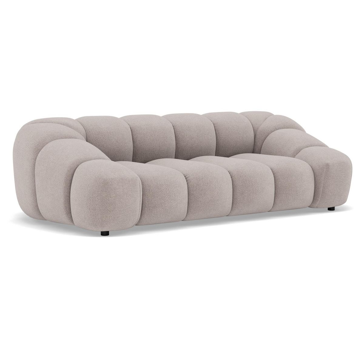 LISA DESIGN Ava - canapé 3 places en velours texturé