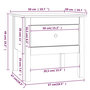 Voir la diapositive 6 : VIDAXL Tables d'appoint 2 pcs 50x50x49 cm Bois massif de pin