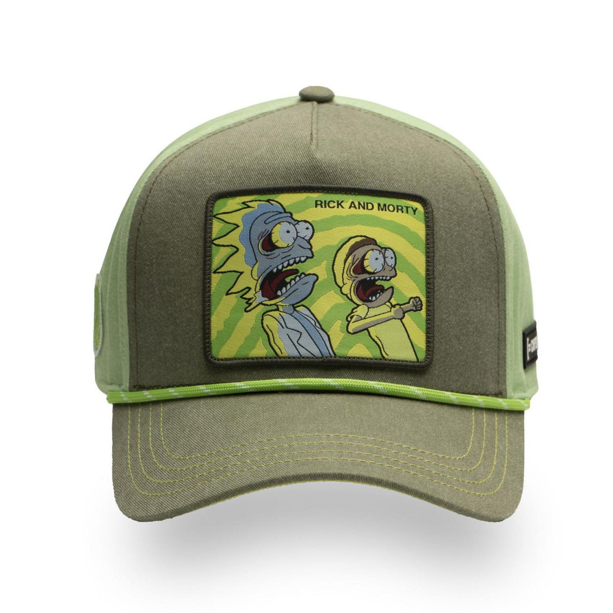 CAPSLAB Casquette trucker premium en sergé de coton Rick & Morty Cordelette