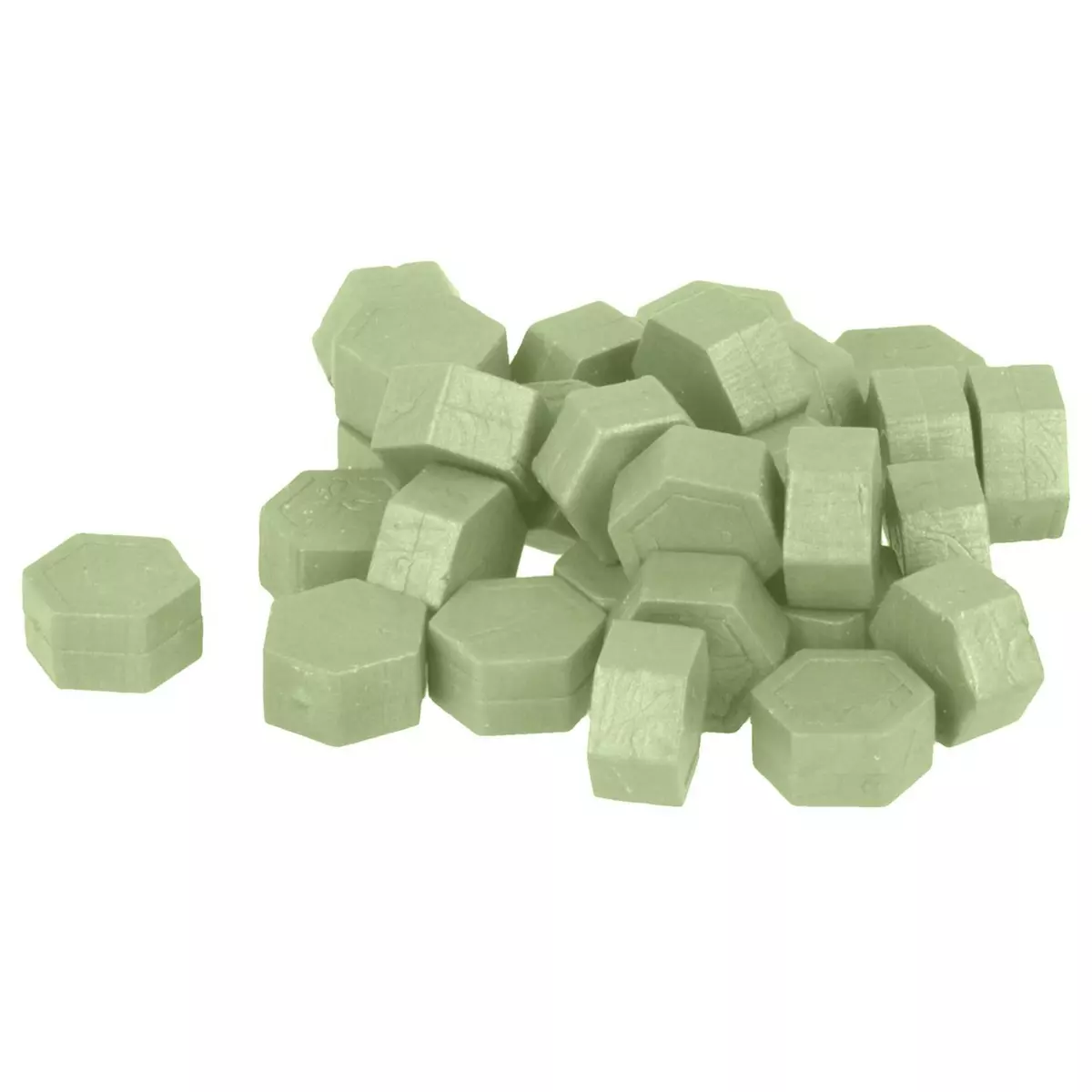 Artemio Perles de cire hexagonales 30 g - Vert clair