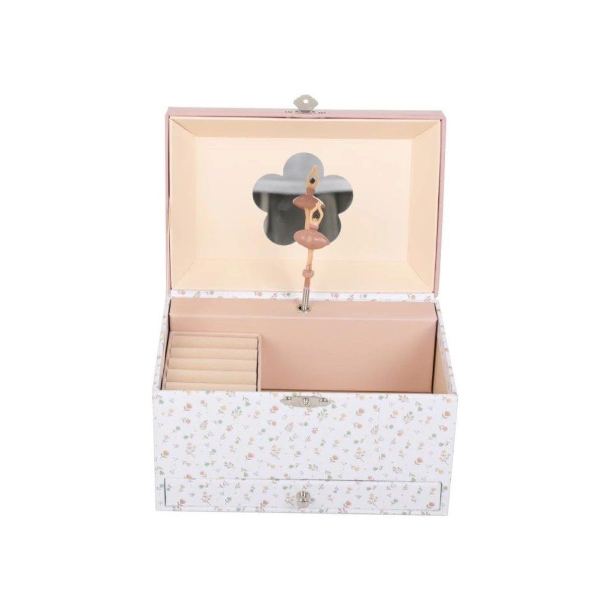 ELINELI Boîte à bijoux ludique avec miroir et ballerine