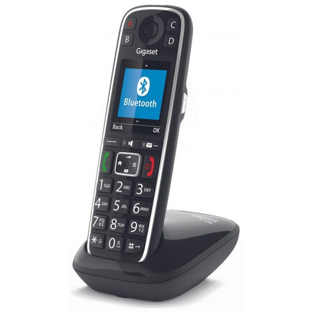 GIGASET Téléphone sans fil dect noir - gigae720noir