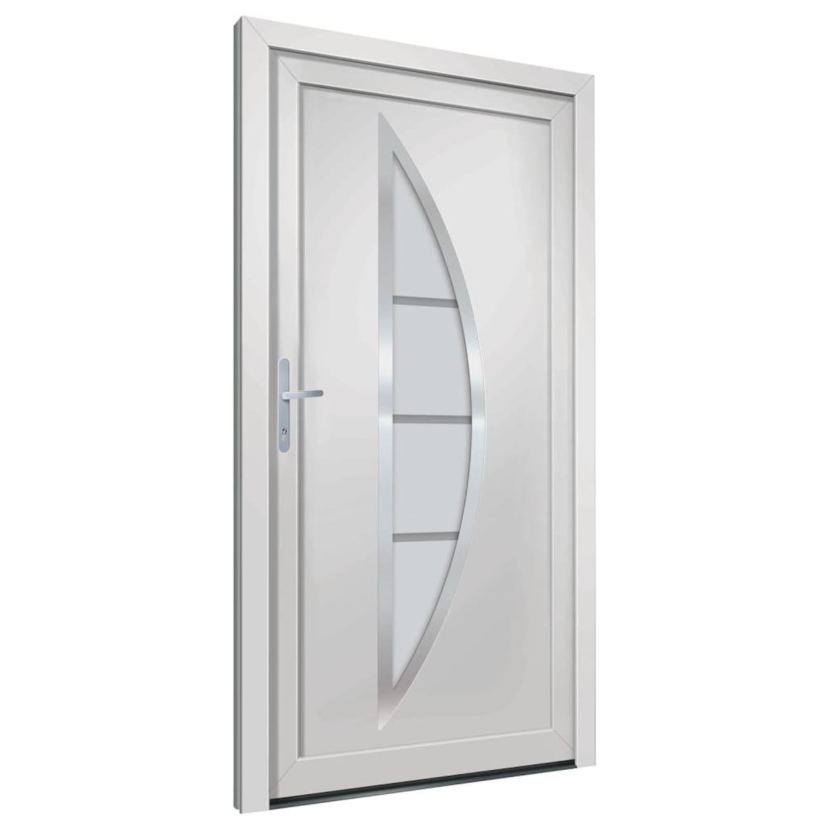 VIDAXL Porte d'entree Blanc 108x200 cm PVC