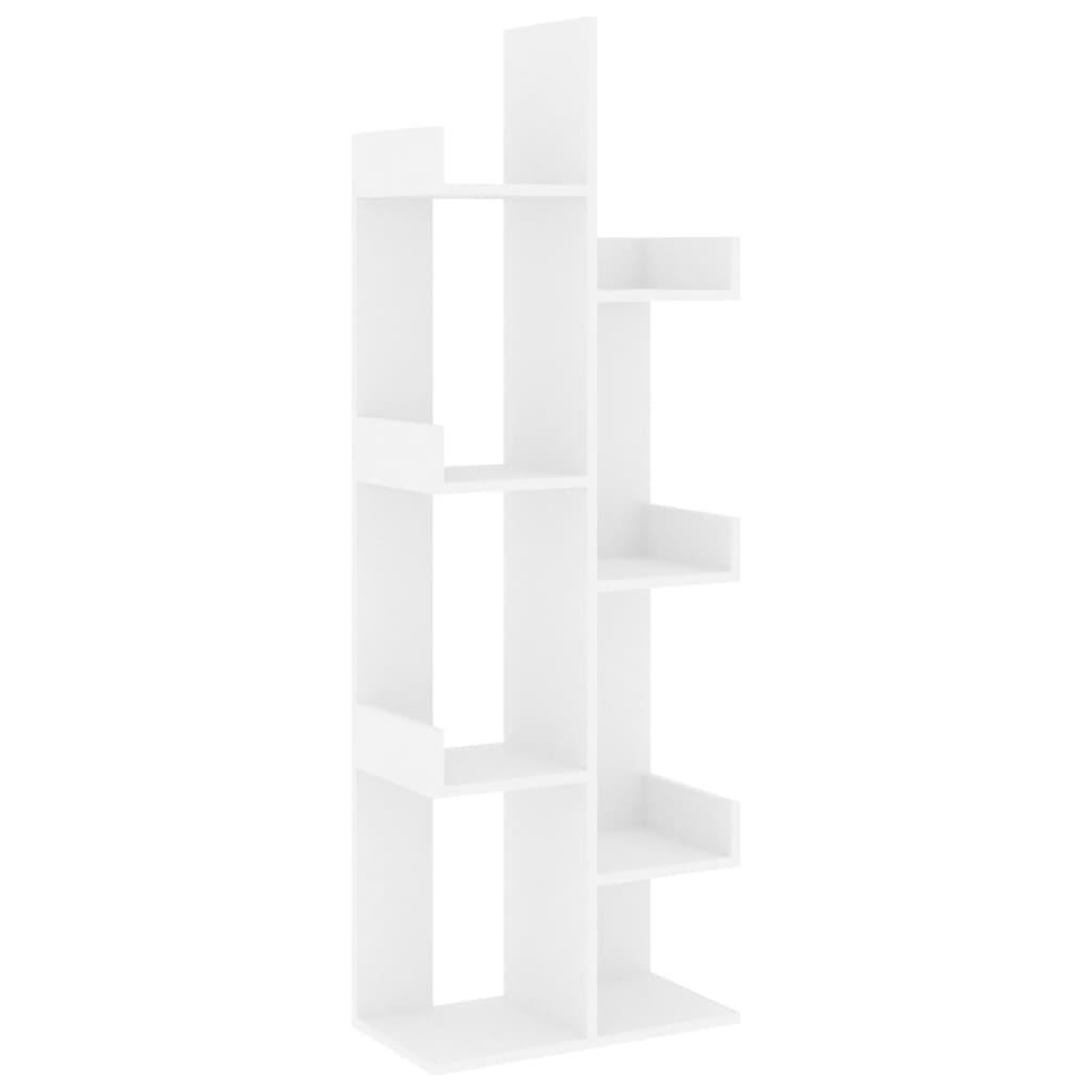 Voir la diapositive 2 : VIDAXL Bibliotheque Blanc 48x25,5x140 cm Bois d'ingenierie