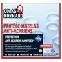 COLAS NORMAND Protège matelas imperméable en polycoton anti-acariens Sanitized ALHAMBRA