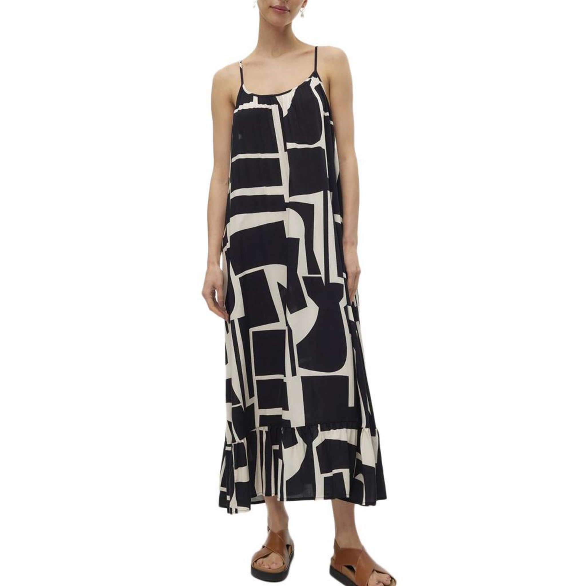 Vero Moda Robe Noir/Beige Femme Vero Moda Easy. Coloris disponibles : Beige