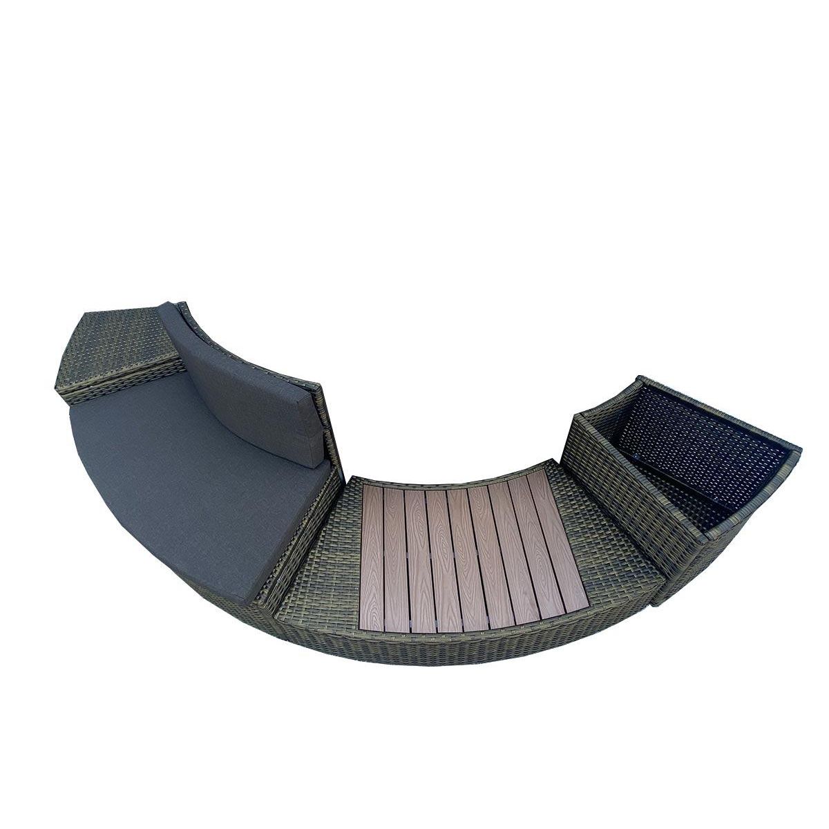 BESTWAY Ensemble mobilier 4 modules pour spa gonflable Lay-Z-Spa rond 180 cm - Bestway