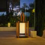 Lumisky Lanterne solaire SERAPHINA Bois foncé Metal H32cm