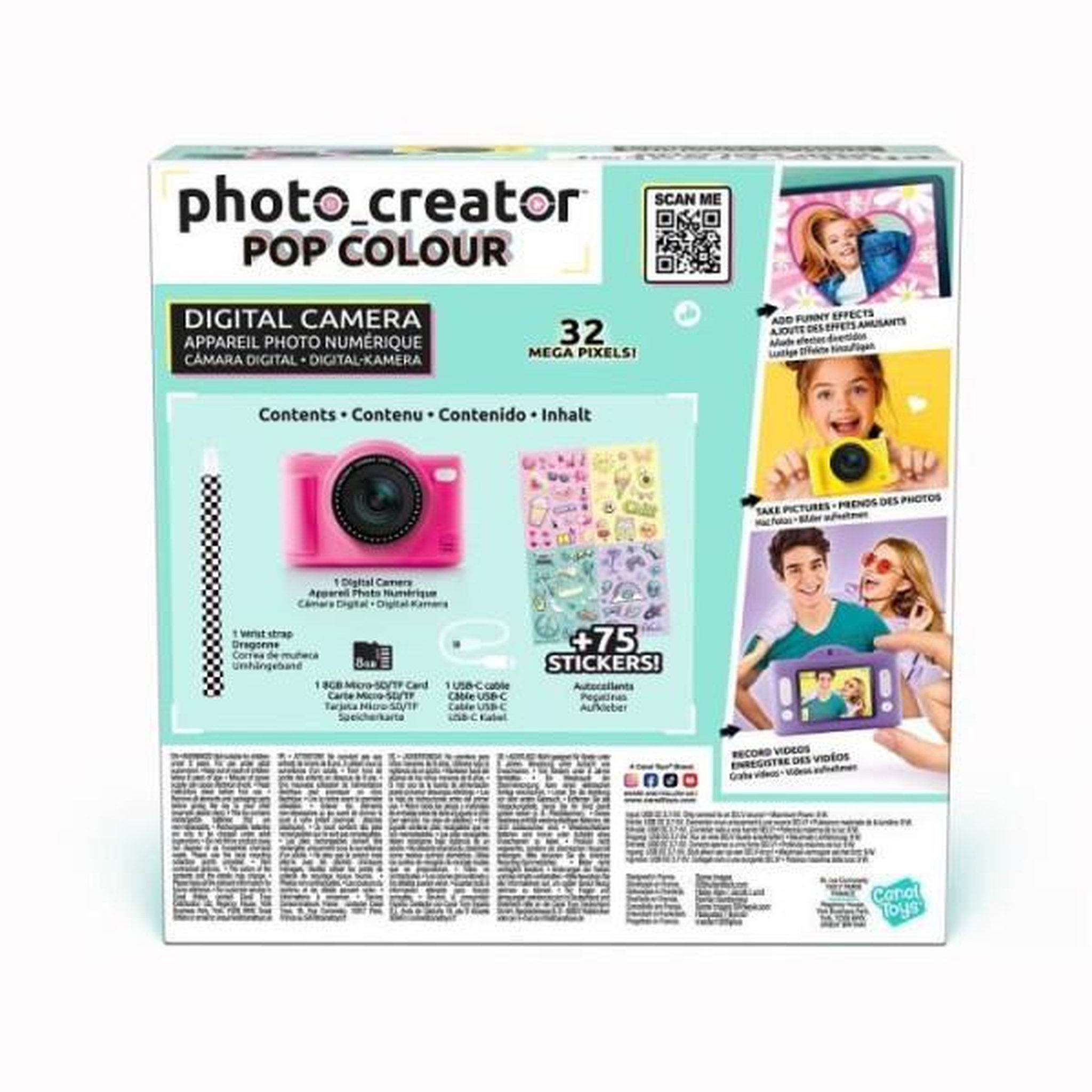 Voir la diapositive 3 : Canal Toys Canal toys - photo creator -appareil photo numérique pop couleur jaune- avec carte sd 8go incluse - clk 040