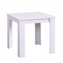 Voir la diapositive 3 : HomeStyle4U Table à Manger Moderne 80x80 cm Blanc pour 4 Personnes