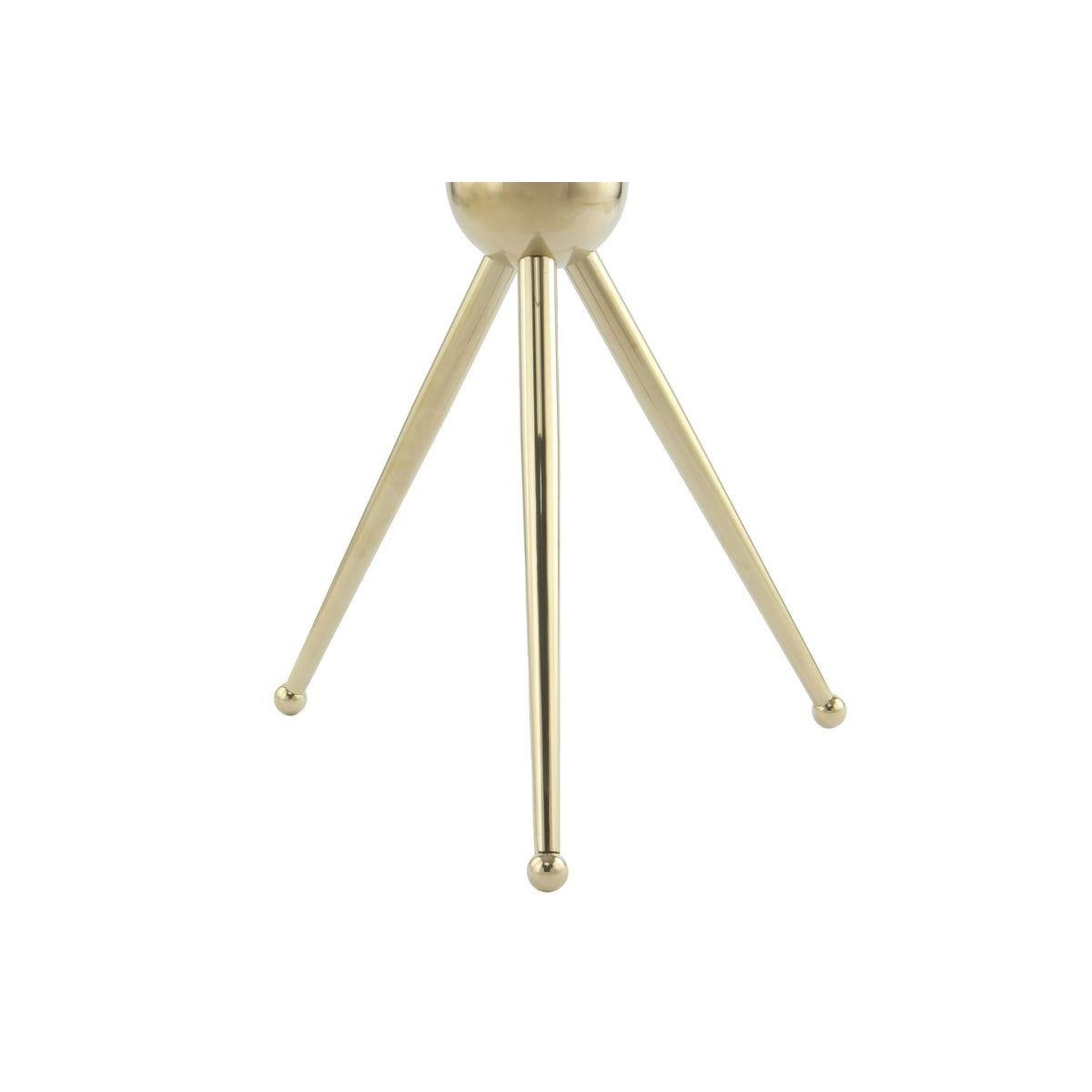 Voir la diapositive 3 : Paris Prix Table d'appoint design  rodriga  53cm or & gris