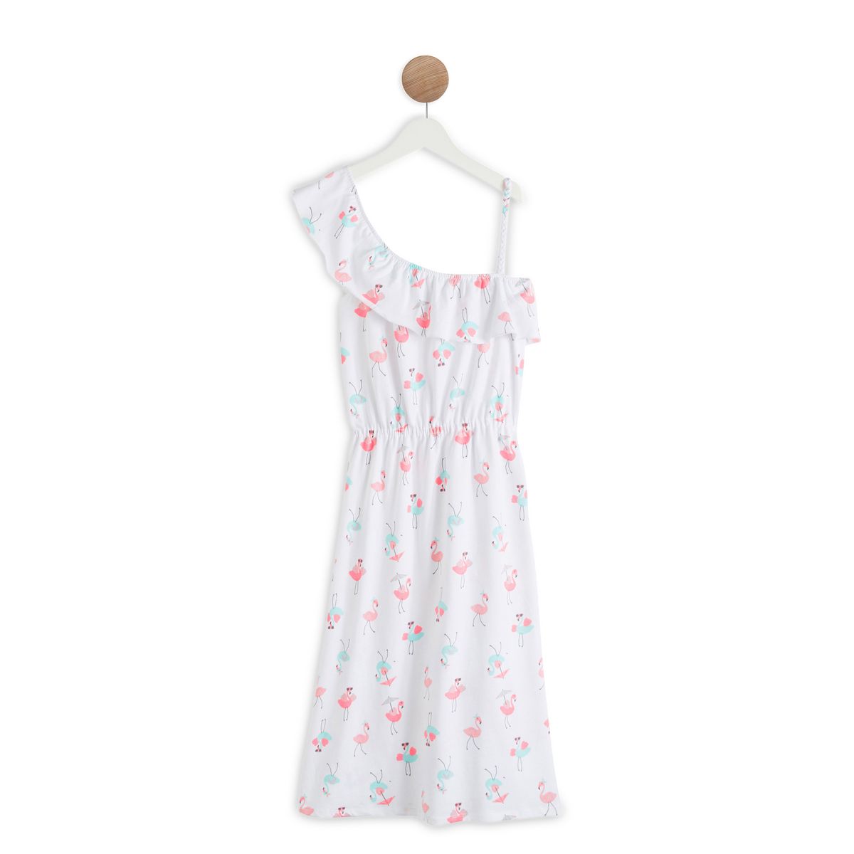 INEXTENSO Robe longue flamants roses fille