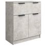 Voir la diapositive 2 : VIDAXL Buffet Gris beton 60x30x70 cm Bois d'ingenierie