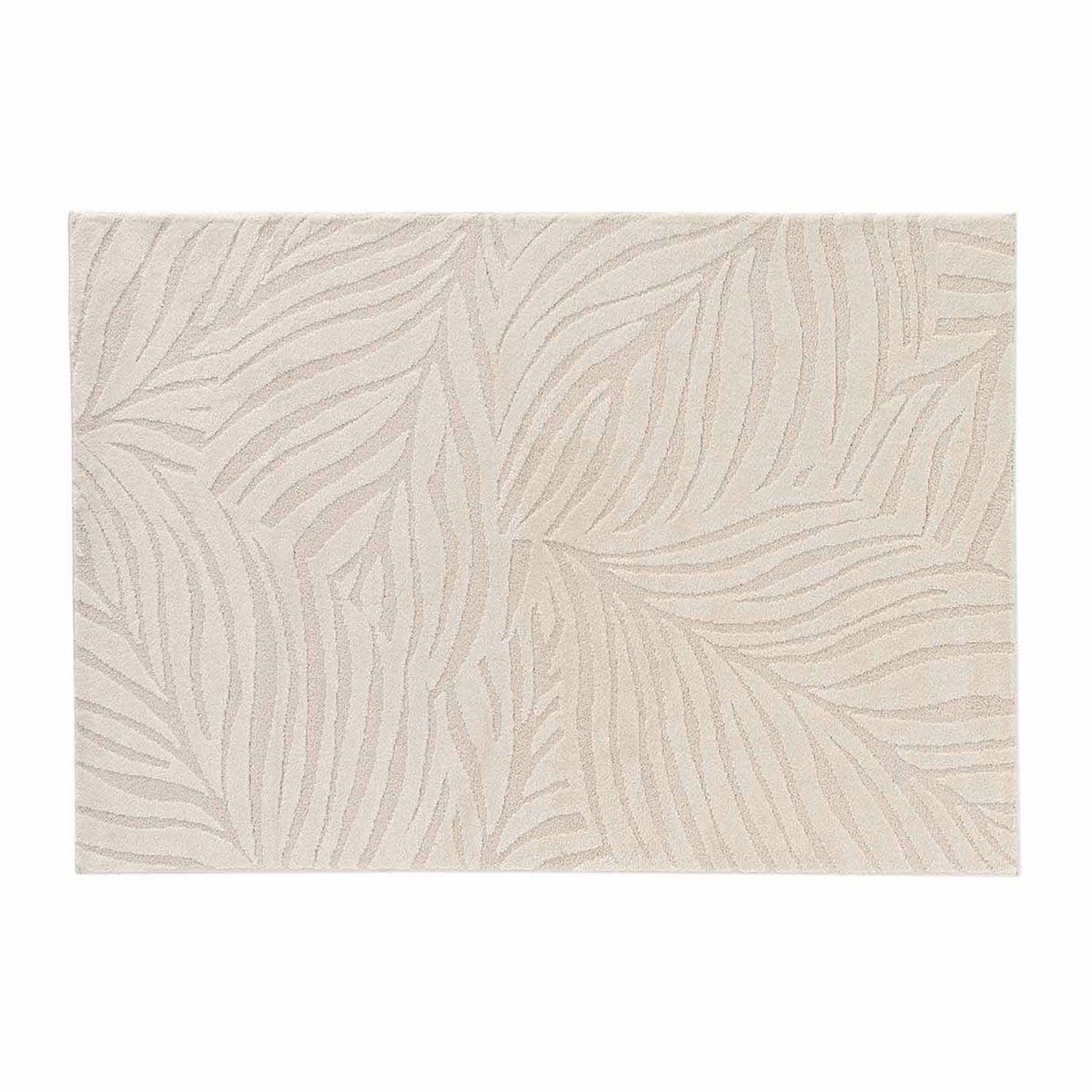 Douceur d'Intérieur Tapis shaggy relief  ankara  120x170cm beige