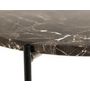 Voir la diapositive 4 : LISA DESIGN Ezaro - table basse ronde - 42 cm - plateau en marbre - pieds en acier