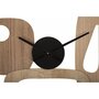 Voir la diapositive 2 : Paris Prix Horloge Murale Design  Mot  60cm Naturel & Noir