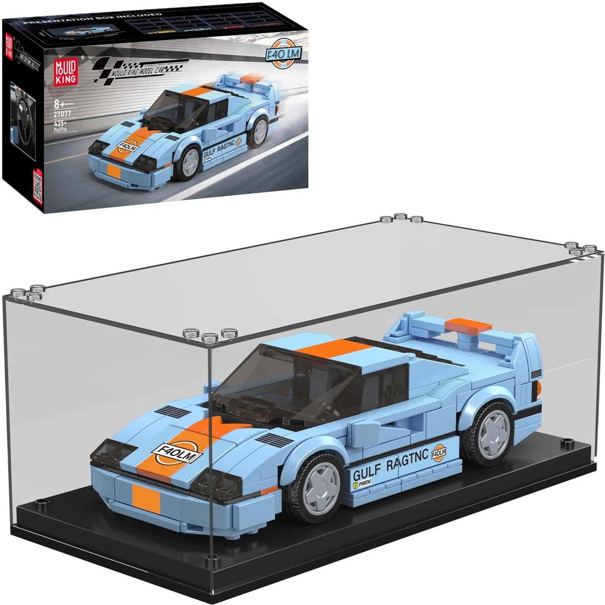 MOULD KING F40 LM Sports Car + Vitrine