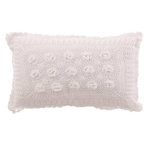 Paris Prix Coussin Déco  Dentelles  30x50cm Blanc