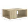 Voir la diapositive 6 : VIDAXL Table basse chene sonoma 90x67x33 cm bois d'ingenierie
