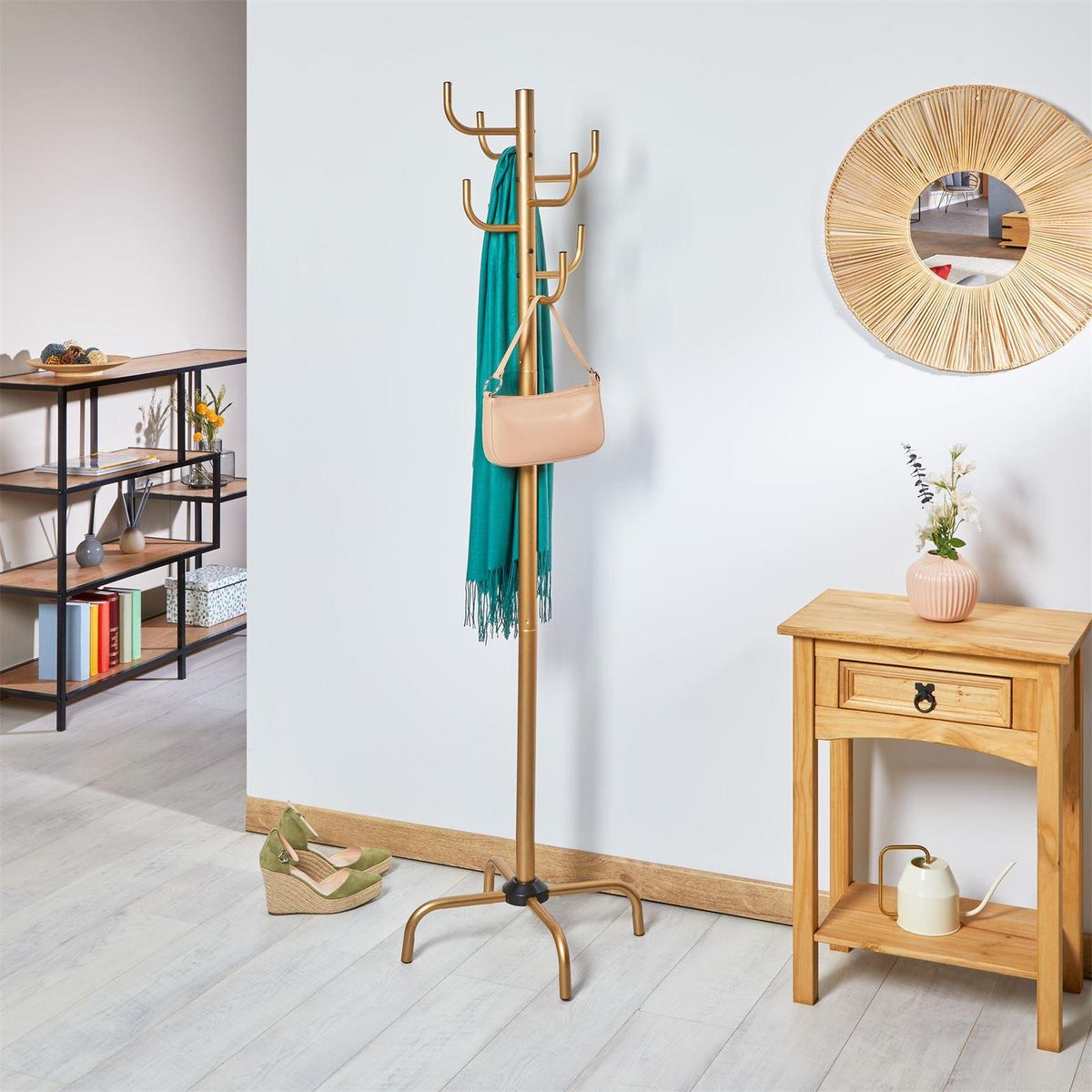 IDIMEX Porte-manteaux KAKTUS 8 portants, en métal