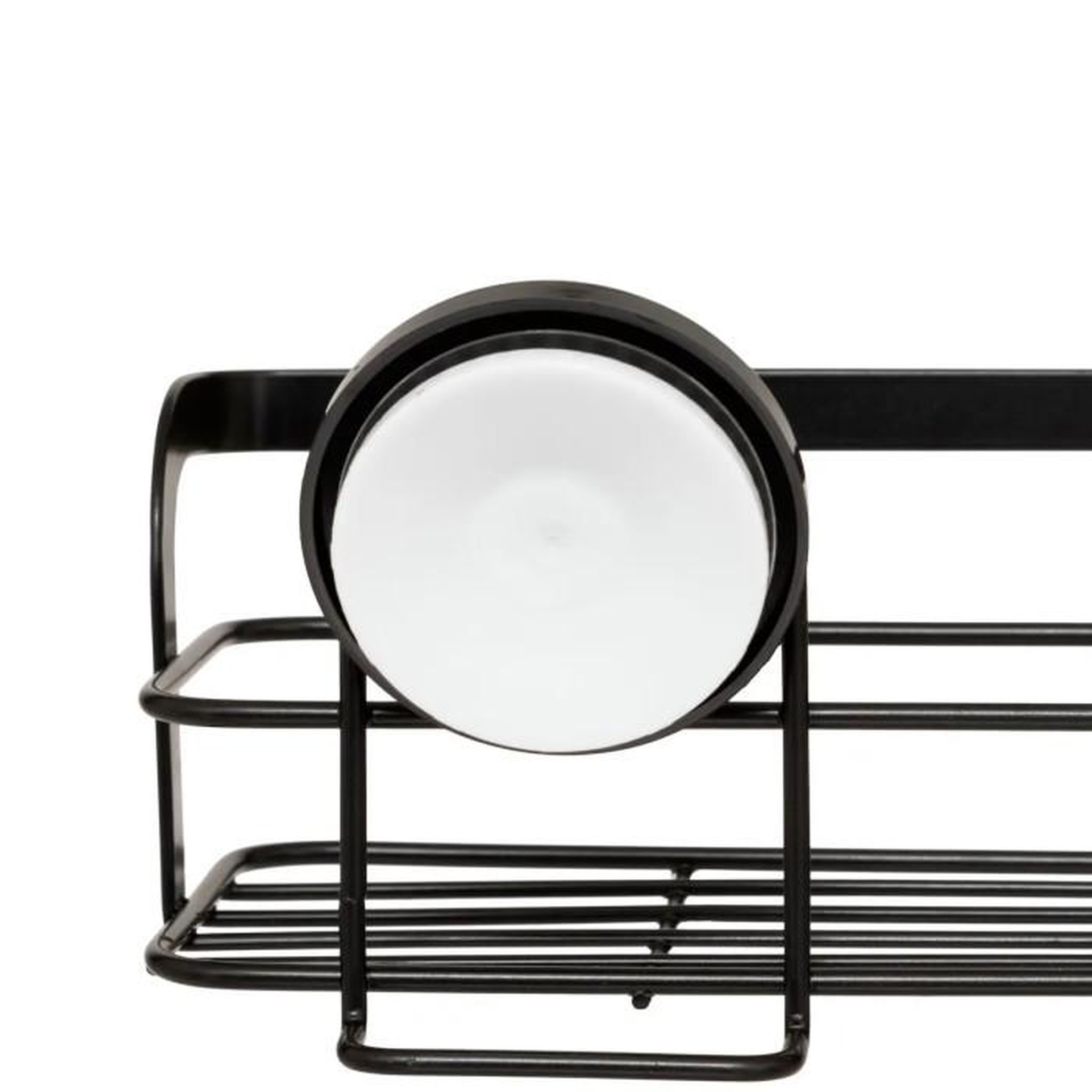 Voir la diapositive 2 : FIVE Étagère de Douche à Ventouses  Venterra  25cm Noir