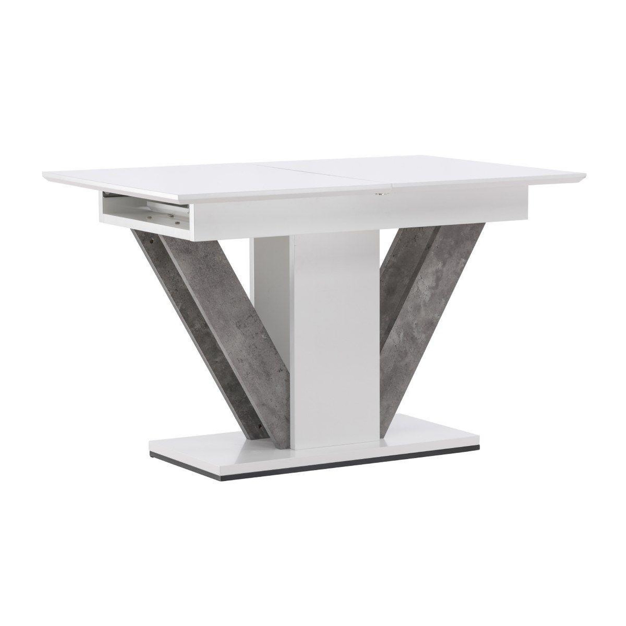 Paris Prix Table à manger extensible  disa  120-160cm blanc
